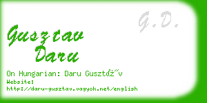 gusztav daru business card